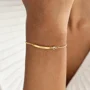 Rond geslepen sterling zilveren familie gepersonaliseerde geboortesteen gegraveerde bar armband cadeau